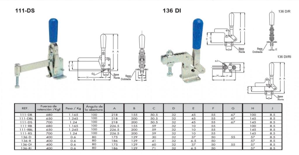 Catalogo 111DS 136DI 136D R 136DI RI